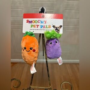 Smoochy Pet Pals ~SqueakyCrinkle Dog Toy. Birds 6”